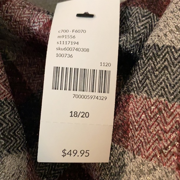 NWT Lane Bryant Plaid Top - Picture 5 of 5